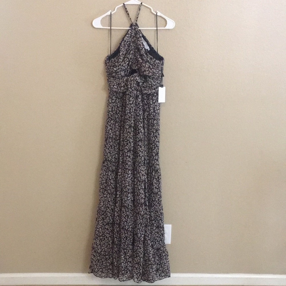 ASTR The Label Madeline Center Cut Out Maxi Dress Sz S